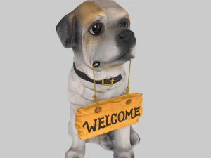 Dog statue 3D Model