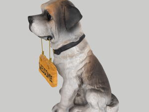 Dog statue Modello 3D