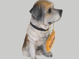 Dog statue Modello 3D