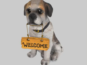 Dog statue 3D Model