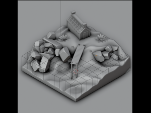 Island and house CG Textures