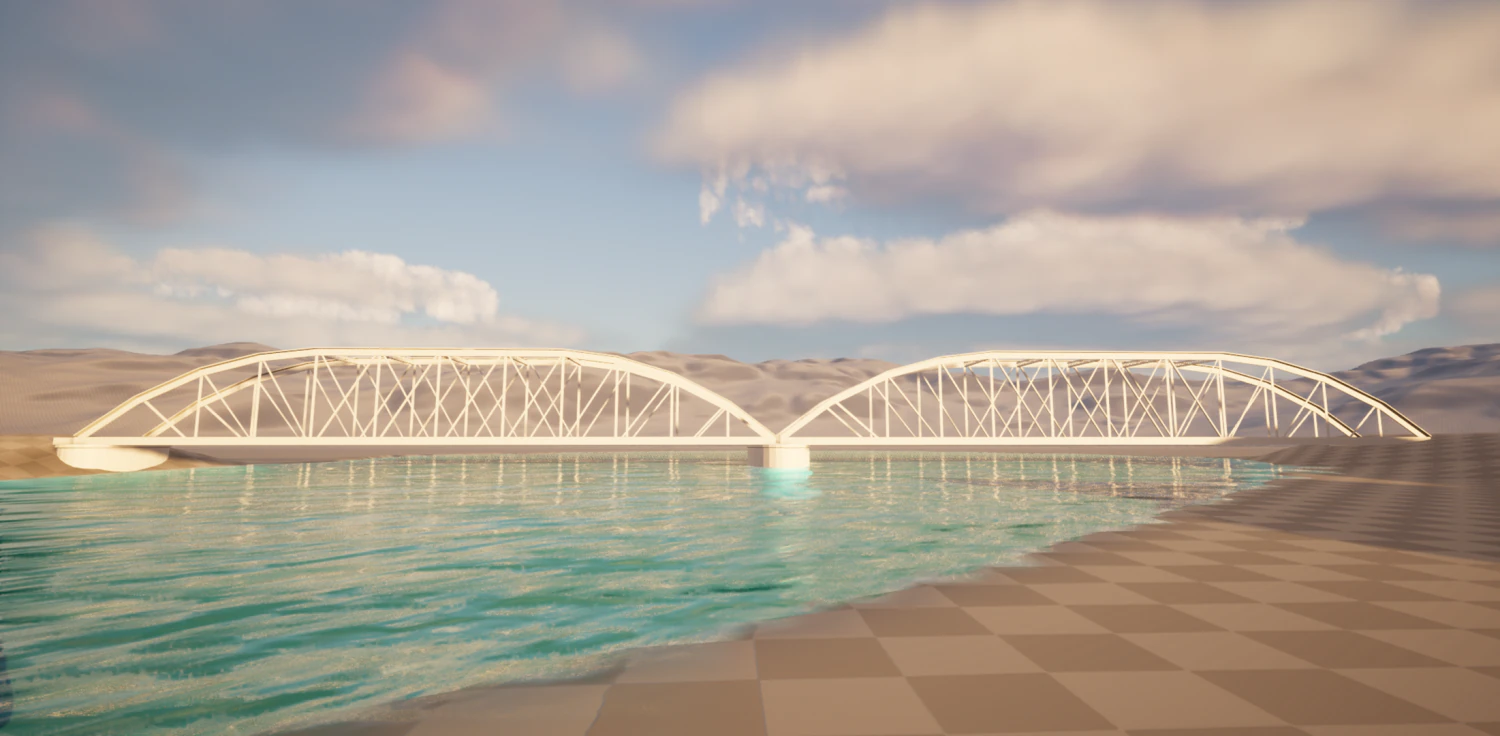 Old Brigde 3D Model .c4d .max .obj .3ds .fbx .stl .blend 
