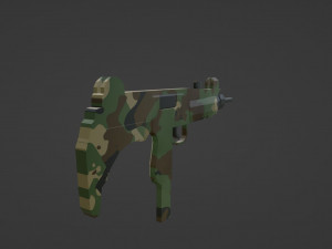 Low Poly Uzi Model 3D