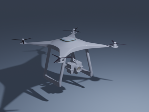 Drone with camera 3D Model