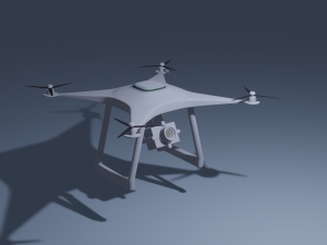 Drone with camera 3D मॉडल