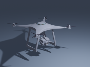Drone with camera 3D मॉडल