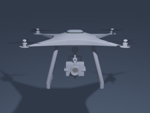 Drone with camera 3D मॉडल