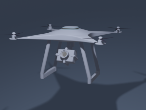 Drone with camera 3D मॉडल