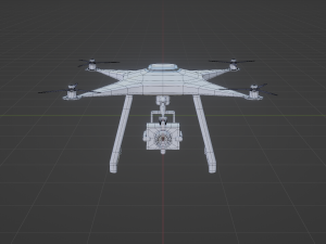 Drone with camera 3D मॉडल