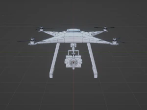 Drone with camera 3D Model