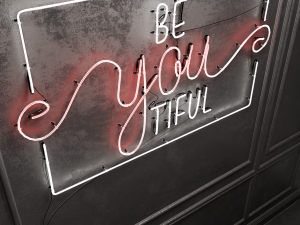 Neon Sign Be You Tiful 3D मॉडल