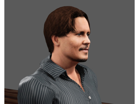Johnny Depp 3D Model