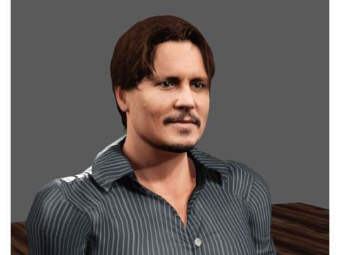 Johnny Depp 3D Model