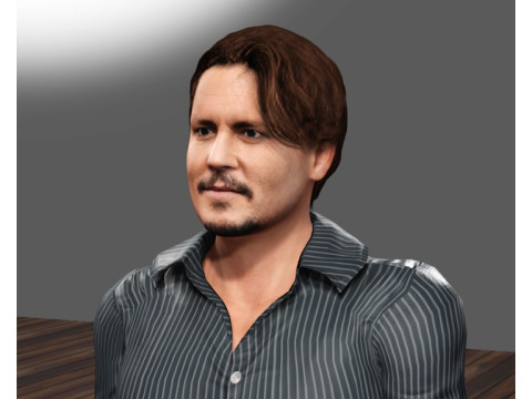 Johnny Depp 3D Model