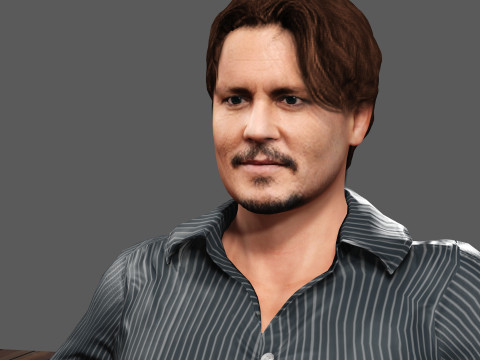 Johnny Depp 3D Model