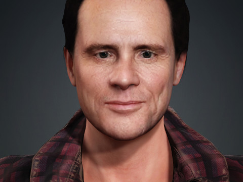 Jim Carrey Modello 3D