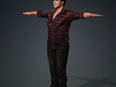 Jim Carrey Modello 3D