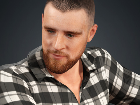 Travis Kelce 3D मॉडल