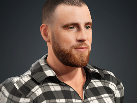 Travis Kelce 3D Model