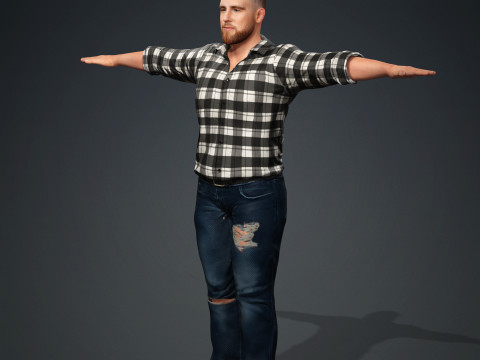 Travis Kelce 3D मॉडल