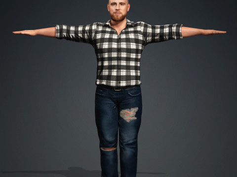 Travis Kelce 3D मॉडल