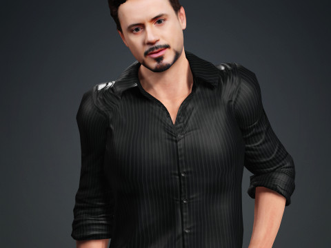 Robert Downey Jr 3D Model