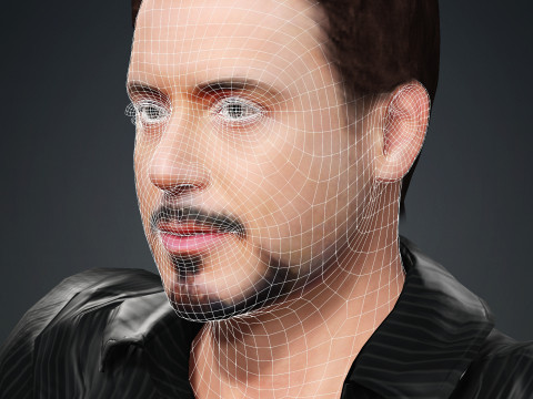 Robert Downey Jr 3D Model