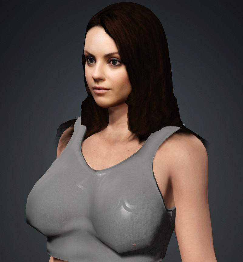 Mila Kunis Modelo 3D .c4d .max .obj .3ds .fbx .stl .blend