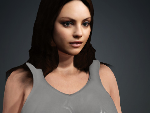 Mila Kunis Modelo 3D
