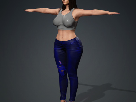Mila Kunis Modelo 3D