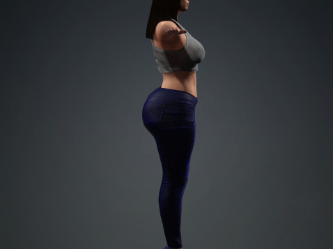 Mila Kunis Modelo 3D