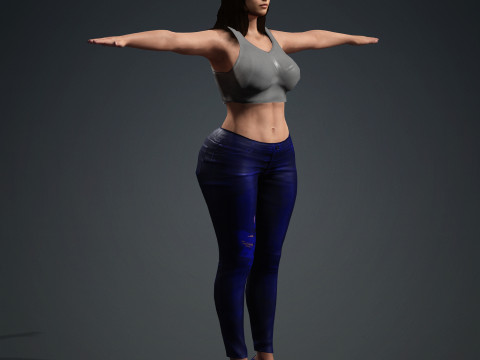 Mila Kunis Modelo 3D