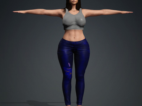 Mila Kunis Modelo 3D