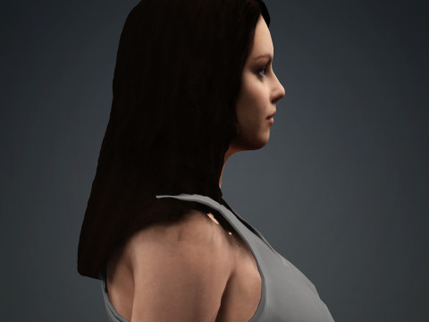 Mila Kunis Modelo 3D