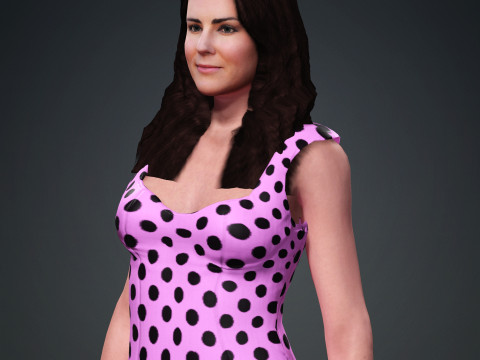 Kate Middleton 3D Model