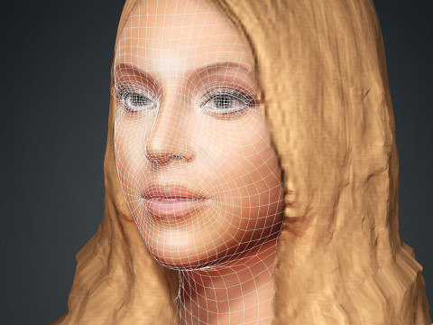 Beyonce Modelo 3D