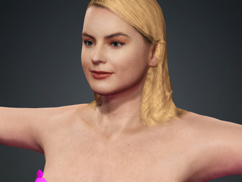 Margot Robbie 3D मॉडल