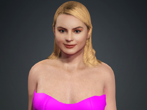Margot Robbie Model 3D