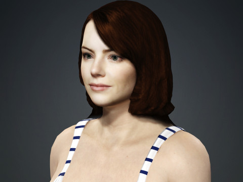 Emma Stone Modelo 3D