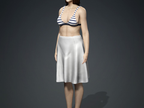Emma Stone 3D Model