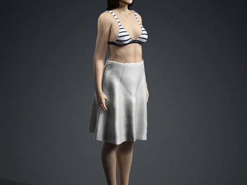 Emma Stone 3D Model