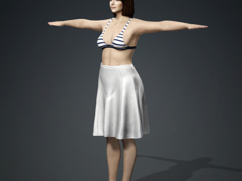 Emma Stone 3D Model