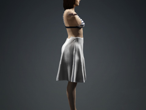 Emma Stone 3D Model