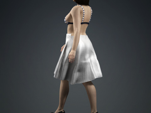 Emma Stone 3D Model