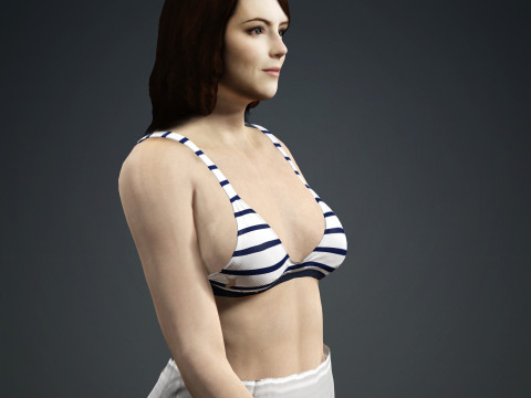 Emma Stone 3D Model