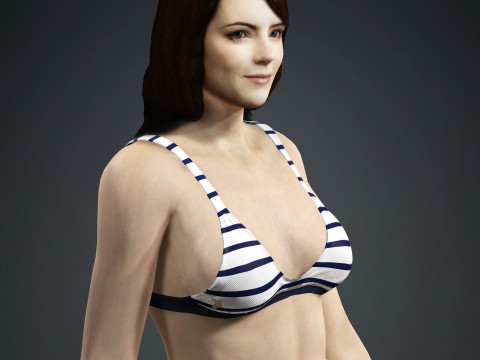 Emma Stone 3D Model