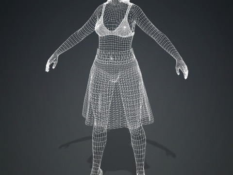 Emma Stone 3D Model