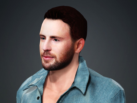 Chris Evans 3D Model