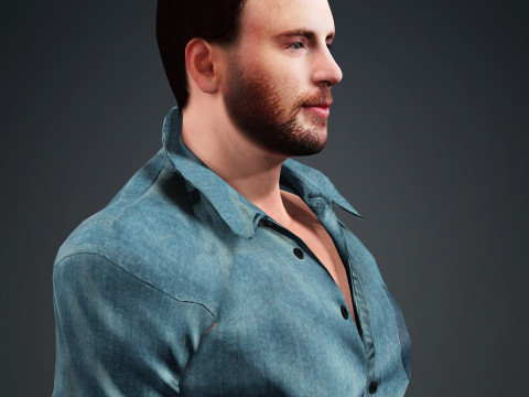 Chris Evans 3D Model