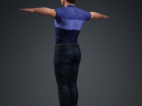 Brad Pitt Model 3D